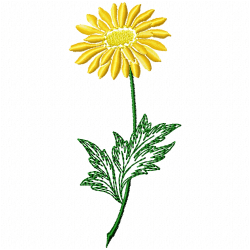 Flowers And Tree Embroidery Design 9